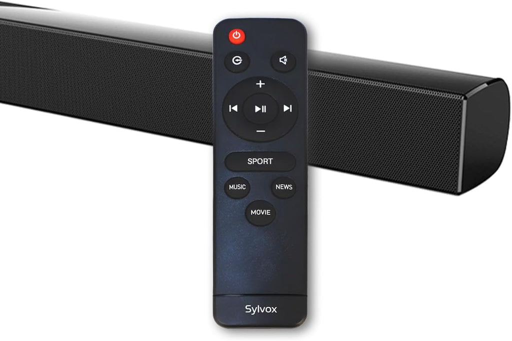 SYLVOX Outdoor Soundbar  IP65 Waterproof 60 Watts Soundbar with HDMI  Optical  AUX  USB and Bluetooth Connection  38 Inch Mountable
