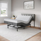 Celestial Aurora Adjustable Bed Base (Frame) + 8 inch Gel Memory Foam Mattress (Firm), Easy Assembly, Head and Foot Lift, Zero Gravity, Memory Positions, CertiPUR-US Bed - Full
