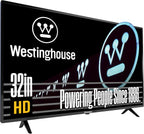 Westinghouse 32 Inch TV  HD LED Small Flat Screen Non-Smart Television  Works with Fire Stick  Roku  Apple TV  TiVo  Xumo  and Streaming Devices