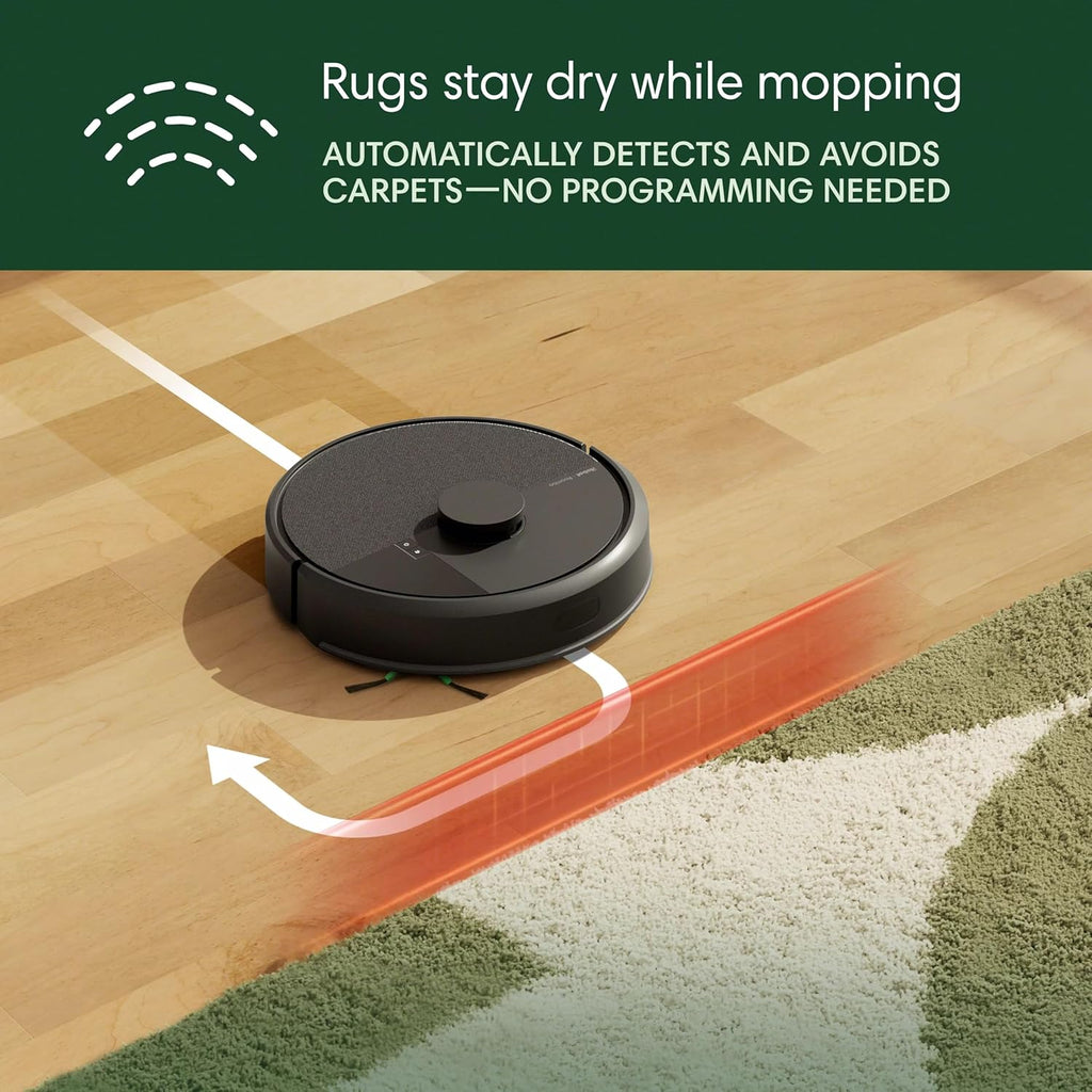 iRobot Roomba 105 Combo Robot Vacuum & Mop with AutoEmpty Dock - Self-Empties for 75 Days, Intense Power-Lifting Suction, LiDAR Navigation, Multiple Cleaning Modes, Avoids Mopping Carpet