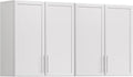 Wall Storage Cabinets - Large Kitchen Laundry Wall Amount Cabinets with Two Shaker Doors and Adjustable Shelf, One of 2pcs,in White