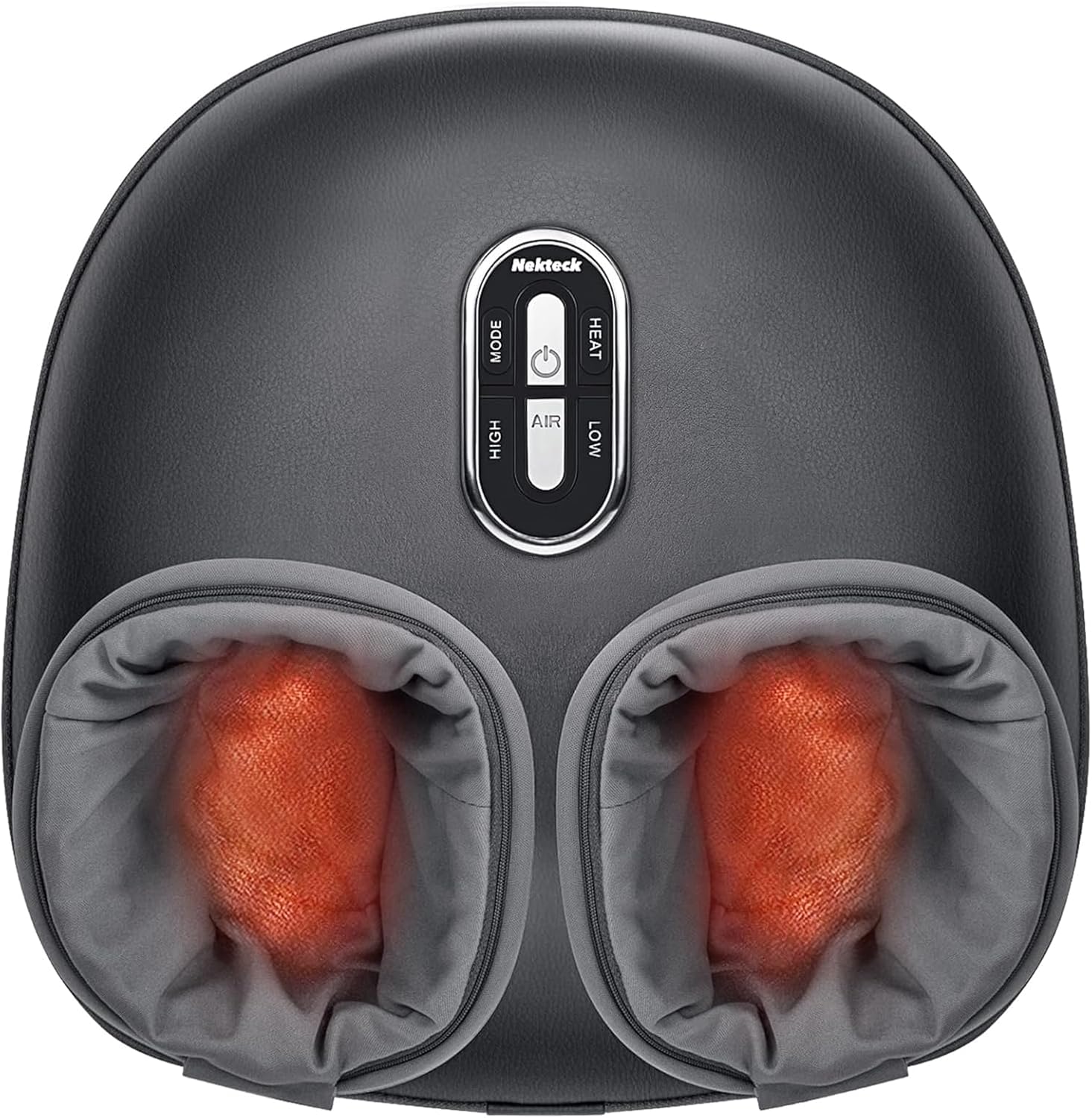 Nekteck Shiatsu Foot Massager with Heat [2026 Upgraded], 3 Modes Deep Kneading Therapy Air Compression, Feet Massage Tool for Plantar Fasciitis, Relaxation Gifts for Men Women, Fits Size to US 13