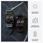 Garmin® Venu® X1  Thin and Lightweight GPS Smartwatch  AMOLED Display  Advanced Health and Fitness Features  Black with Slate Titanium Caseback and ComfortFit Nylon Band