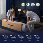 Cal King Mattress, 14 Inch California King Size Mattress in a Box, Medium Pocket Spring and Gel Memory Foam for Superior Comfort, Pressure Relief, Strong Edge Support