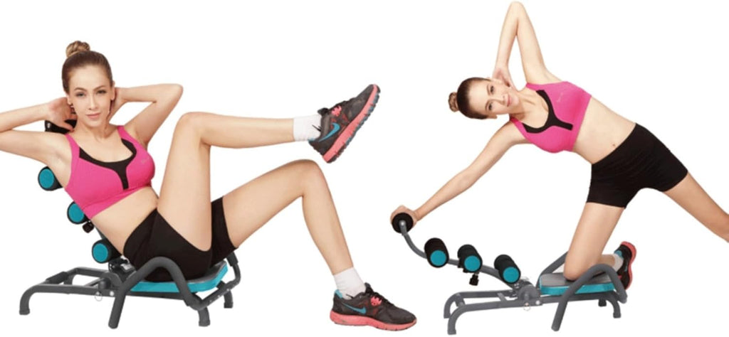 Ab Machine for Stomach Workout – Multi-Functional Adjustable Ab Trainer Machine with Waist Twister, Ab Rocket & Ab Cruncher – Abdominal Exercise Equipment for Home Gym