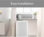 LG 6,000 BTU DOE 8,000 BTU ASHRAE Portable Air Conditioner, 115V, Cools 250 Sq.Ft. (10' x 25' Room Size), Quiet Operation, LCD Remote Control, and Window Installation Kit, White