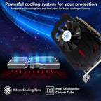 ZER-LON Radeon RX 550 4GB Graphics Card, GDDR5 128 Bit PCIE 3.0 Computer Gaming Gpu, 1183MHz Video Card with HDMI/DP/DVI Ports Support 4K