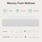 Novilla King Size Mattress, 12 inch King Mattress in a Box, Gel Memory Foam Mattresses for Cooling Night Sleep, Comfort Support and Pressure Relief, CertiPUR-US Certified