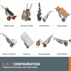 Worx WG050 8-in-1 Aerocart Garden Cart/Wheelbarrow Heavy Duty/Dolly