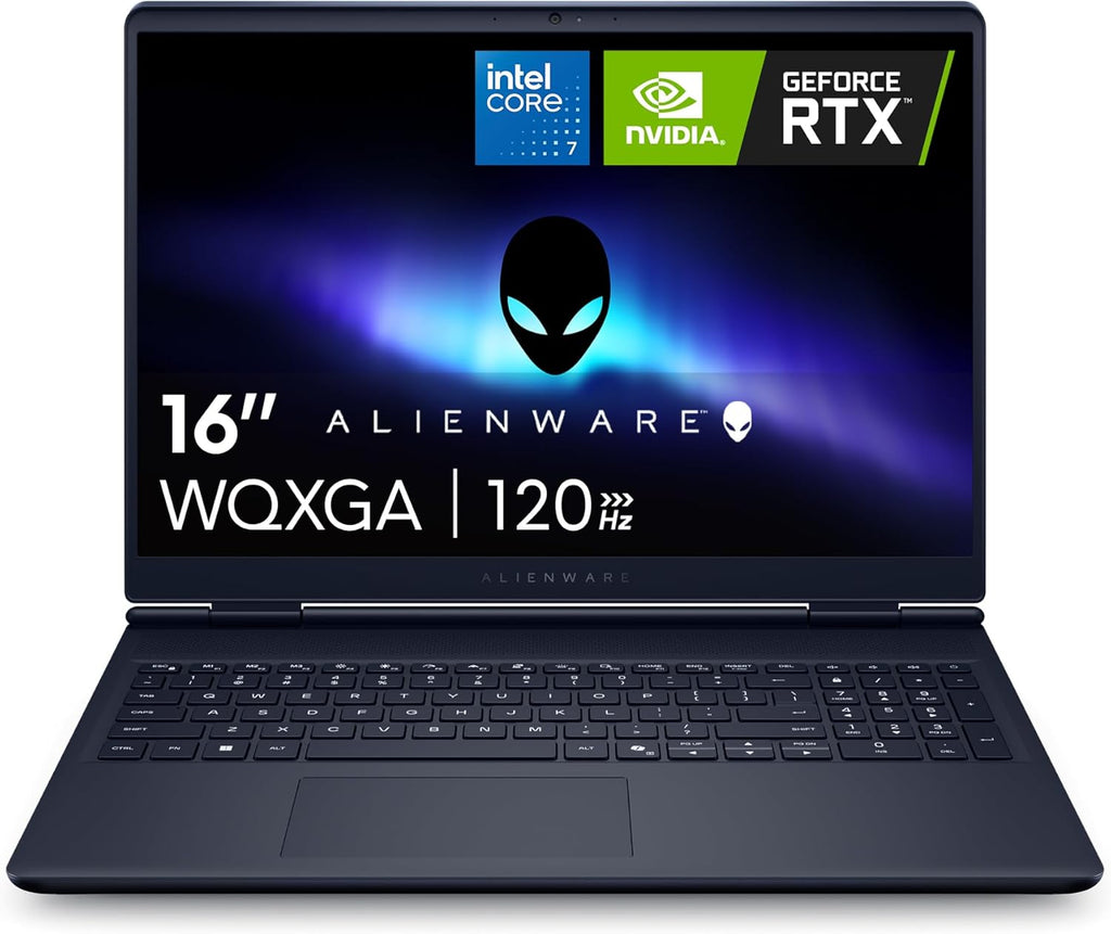 Alienware 16 Aurora Gaming Laptop AC16250-16" WQXGA 120Hz Display  Intel Core 7-240H Processor  16GB DDR5 RAM  1TB SSD  NVIDIA GeForce RTX 5050 8GB Graphics  Windows 11 Home  Onsite Service - Blue