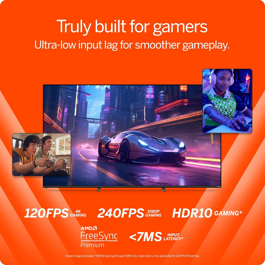 VIZIO 50-inch Quantum Pro 4K 120Hz QLED HDR10+ Smart TV with Dolby Vision  Active Full Array  240Hz @ 1080p PC Gaming  WiFi 6E  Apple AirPlay  Chromecast Built-in  M50QXM-K01  2023 Model