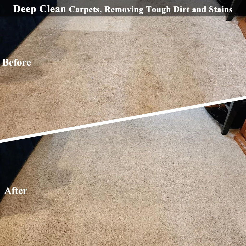 Commercial Floor Scrubber Machine with Brushes and Pads, Heavy Duty Floor Cleaner Polisher and Buffer- Deep Cleaning Tile and Grout, Hardwood Floors and Carpets without Getting on Hands and Knees