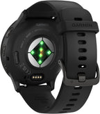 Garmin Venu 3 Health and Fitness GPS Smartwatch Slate Bezel/Black Band (45mm) - (Renewed)