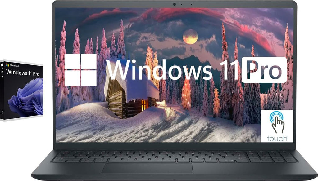 Dell Inspiron Touchscreen Laptop  15.6" Business & Student Laptop Computer  Windows 11 Pro Laptop 32GB RAM 1TB SSD  Intel i5-1155G7 Processor  Full HD IPS Display  Numeric Keypad  HDMI  Carbon Black