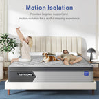 King Size Mattress Firm Mattress 14 Inch for Back Pain Relief,Breathable Cooling Ice Silk Top,Gel Memory Foam, Individual Pocket Spring, Hybrid Mattress King in a Box CertiPUR-US Certified