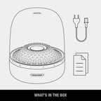 Bluetooth Home Speaker Superior Sound Quality  5 Diamond Effect Light Themes Made from Recycled Materials