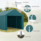 GOJOOASIS Car Port Canopy Tent Carport 10'x20' Car Tent Portable Garage, Tents for Car Waterproof & UV Protected for Wedding, Garden Shelter, Storage Shed (Green)