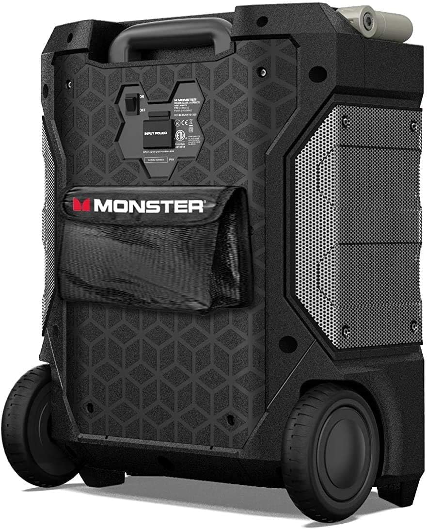 Monster Rockin' Roller 270 Indoor/Outdoor Portable Bluetooth Speaker | up to 200W of 270 Degree Sound & up to 100 Hours of Playtime