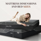 CH Charme House 12 Inch Queen Mattress, Bamboo-Charcoal Memory Foam Mattress, Cooling & Pressure Relief, Bed in a Box, Foam Made in USA & CertiPUR-US Certified, 60'x80'x12', Black