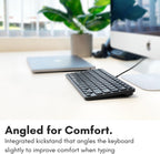 Macally Wired Keyboard for Mac with USB Hub (2X USBC / 1x USBA) - Compatible Small Apple Keyboard with 2 in 1 USB Plug - for MacBook Pro/Air, Mac mini, iMac