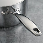 Tramontina Signature Tri-Ply Clad Stainless Steel 4-Quart Sauce Pan with Lid, Induction-Ready, Dishwasher-Safe, NSF-Certified, Made in Brazil
