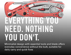 Leatherman, Skeletool CX, 7-in-1 Lightweight, Minimalist Multi-Tool for Everyday Carry, Home, Garden & Outdoors, Guava
