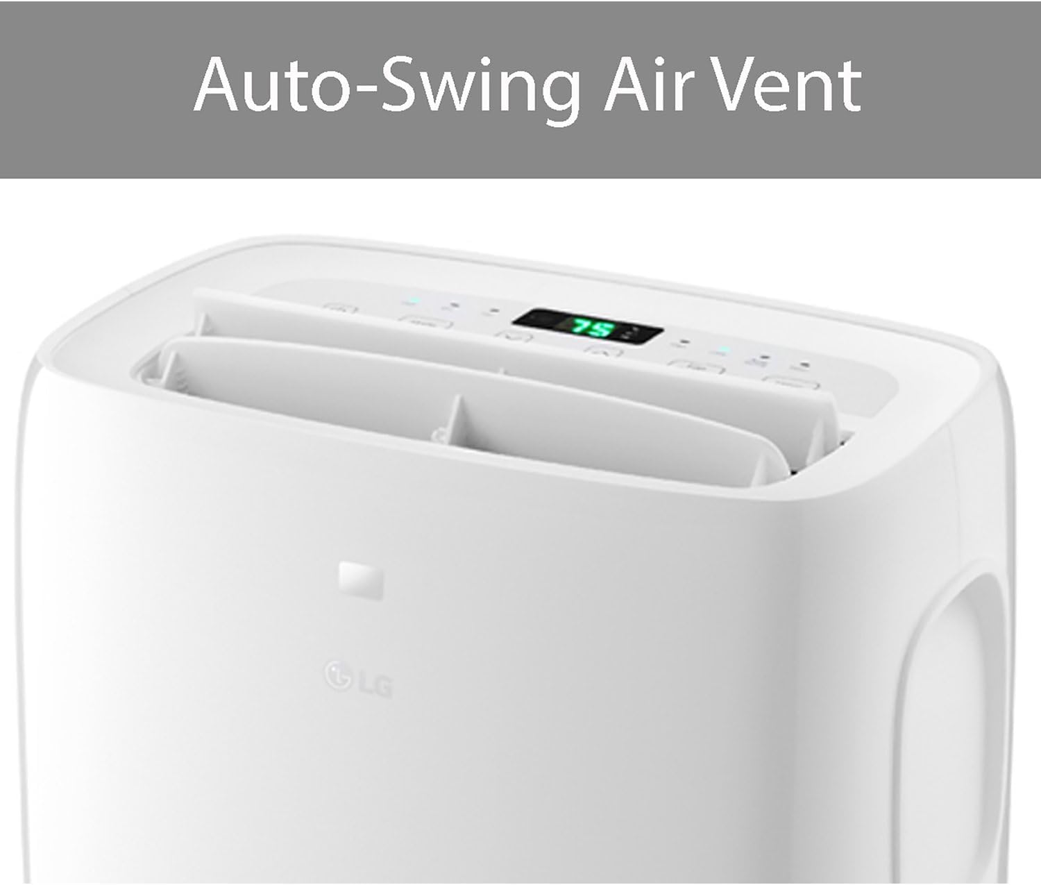 LG 6,000 BTU DOE 8,000 BTU ASHRAE Portable Air Conditioner, 115V, Cools 250 Sq.Ft. (10' x 25' Room Size), Quiet Operation, LCD Remote Control, and Window Installation Kit, White