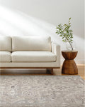Livabliss x Becki Owens Elle Medallion Area Rug , 9'2" x 12', Light Grey