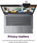 Lenovo IdeaPad Laptop Computer - 8GB RAM - 256GB SSD Storage - Intel Core - Microsoft Office for The Web | Rapid Charging  Webcam  Windows 11 no Mouse | Essential Laptop  Slim  Light