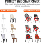 VEVOR 50 Pcs Flat-Front Chair Covers Polyester Spandex Chair Cover Stretch Slipcovers, Wedding, Holiday, Banquet, Party, Celebration, Dining, Beige
