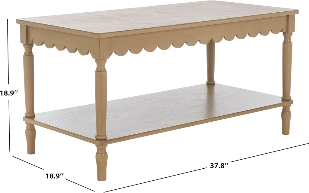 SAFAVIEH Home Collection Haven Desert Brown Coffee Table