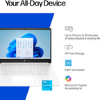 HP Home and Student Essential Laptop with Microsoft 365-1.1TB Storage - 8GB RAM - Intel Inside | Anti-Glare Display  64GB SSD and 1TB Cloud Storage  Fast Charge and 12hrs Battery  no Mouse