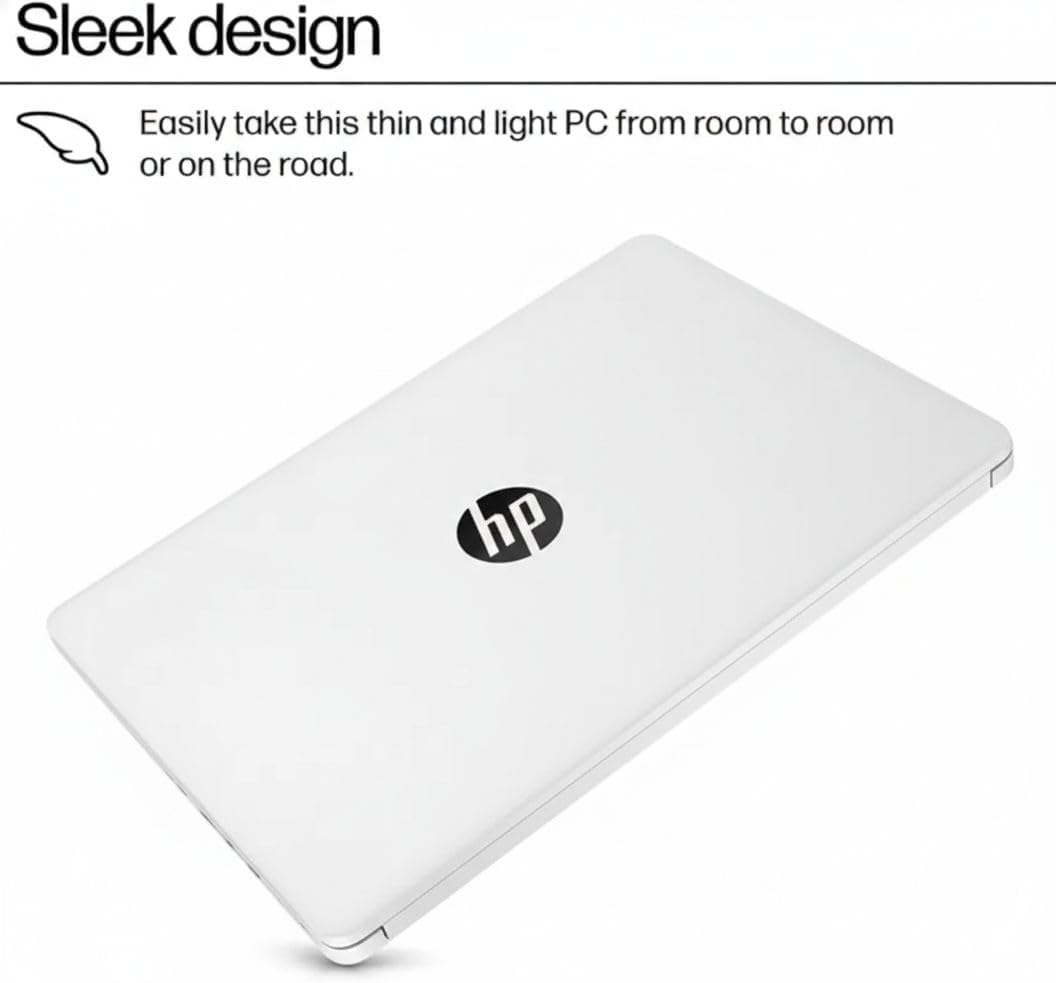 HP Ultrabook Laptop with Office 365 - Copilot AI - 1.2TB Storage - 8GB RAM - Intel Core | Thin & Portable  Anti-Glare Display  1TB OneDrive + 192GB SSD  win11  Fast Charge and 12hrs Battery  no Mouse