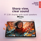 Lenovo Idea Tab - College Tablet - 11″ 2.5K IPS Touchscreen Display - 90Hz - MediaTek Dimensity 6300-8 GB Memory - 256 GB Storage - Integrated Arm Mali-G57 MC2 - Tab Pen and Folio Case