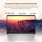 HP Flagship 14" HD Student&Business Laptop with AI Copilot  13th Gen Intel 4-Core  4GB RAM  1.12TB Storage (128GB UFS + 1TB Docking Station)  1 Year Office 365  Wi-Fi 6  Win 11 S  Lavender Purple