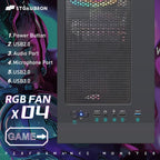 STGAubron Gaming PC Desktop Computer  Radeon RX 590 8G  Intel Core i7 up to 3.9G  32GB RAM  1TB SSD  WiFi 6  BT 5.0  RGB Fan x4  Windows 11 Home