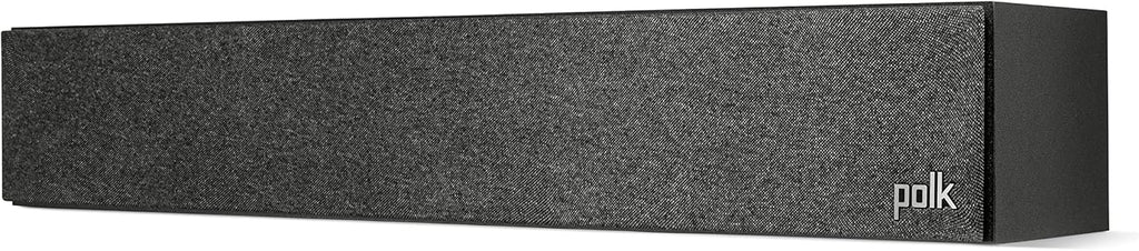 Polk Monitor XT35 Slim Center Channel Speaker - Hi-Res Audio Certified  Dolby Atmos & DTS:X Compatible  1" Terylene Tweeter & Four 3" Dynamically Balanced Woofers  Wall-Mountable  Midnight Black