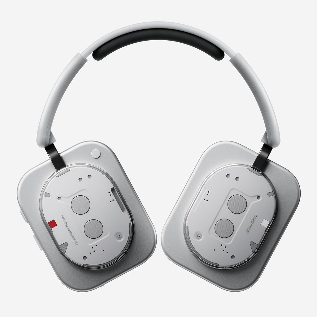 Nothing Headphone (1) Hybrid Active Noise Cancelling Headphones  Wireless Over-Ear Headphones with 6 Mics  80Hrs Playtime  Hi-Res Audio  KEF-Tuned  Spatial Sound  Comfort Fit & Fast Charging White