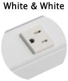 Task Lighting APT Angled Power Strip 24 inch  4 Receptacles  White