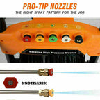 Pressure Washer Max 4800PSI 6.5HP Gas with Power Spray Gun 4-Stroke 5 Nozzles
