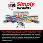 Simply45 Pass-Through RJ45 Crimp Tool for Unshielded and Internal Ground Shielded Pass-Through RJ45 Modular Plugs - Built-In Stripper/Cutter - S45-C100