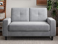 Txtin's Loveseat Sofa 53" Small Couches for Small Spaces 2 Seater Mini Couch for Bedroom Comfy Modern Love Seat for Apartment Office Living Room - Light Grey