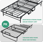 SunsGrove Twin Folding Bed with Mattress, 75" x 38" Foldable Guest Bed, Portable Rollaway Bed with 5" Memory Foam Mattress, Space-Saving Sturdy Metal Frame