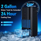 Windowless Air Conditioner Portable 1800CFM w/4 Modes&3 Speeds, 15H Timer&20 FT Remote, 3 Gal Tank for 24H Cooling Swamp Cooler, 4Ice Packs, 120° Swing Evaporative Air Cooler No Hose for Room