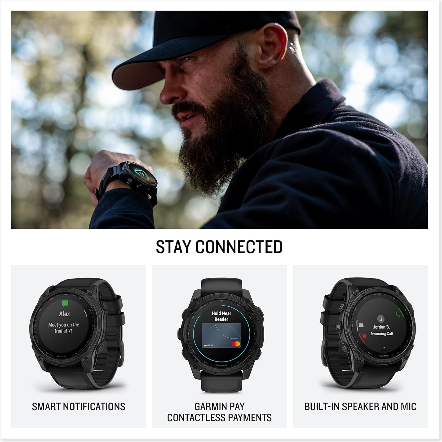 Garmin tactix® 8 51mm  Solar Charged Display  Elite  Premium Tactical GPS Smartwatch  Includes Applied Ballistics Elite™ Solver  Titanium Bezel  Sapphire Lens  40-Meter Dive Rating