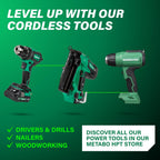 Metabo HPT 18V MultiVolt 4-1/2 Inch Slide Switch Power Angle Grinder Kit, High Torque Motor Power Tool with Battery Charge Indicator, Soft Grip Handle, Safety Features, G18DSL2Q4