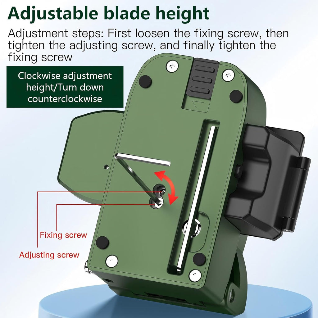 One-Step Fiber optic Cleaver VD-1 automatic Optical Fiber Cutter tool with 3-in-1 Clamp, 28-Position Blade, Detachable waste fiber box for Splicing & Cold Connection, FTTH Telecom & CATV Installation