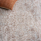 SAFAVIEH Area Rug 9x12 - Evoke Collection - Large - Ivory & Taupe, Distressed Design, Non-Shedding & Easy to Clean, Ideal for Living Room, Bedroom, Dining Space (EVK256E)