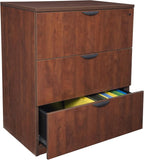 Regency Legacy Stand Up 2 Lateral File/Storage Cabinet/Desk Quad with Bookcase End- Cherry