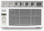 BLACK+DECKER Window Air Conditioner 8000 BTU, AC Window Unit Cools Up to 350 Square Feet, AC Unit with Remote Control, 3 Cooling Speeds and Fan Only Function, BD08WT6, White